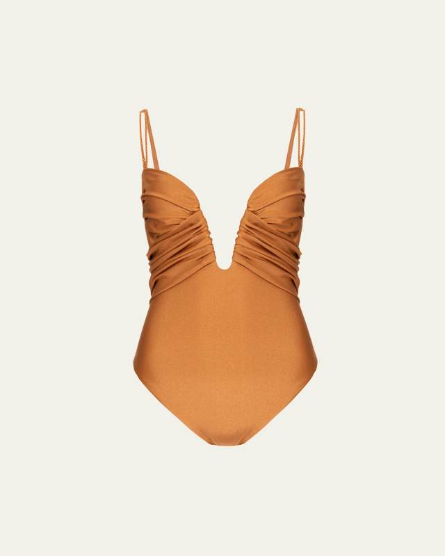 Jersey Sands Bustier One-Piece Swimsuit
